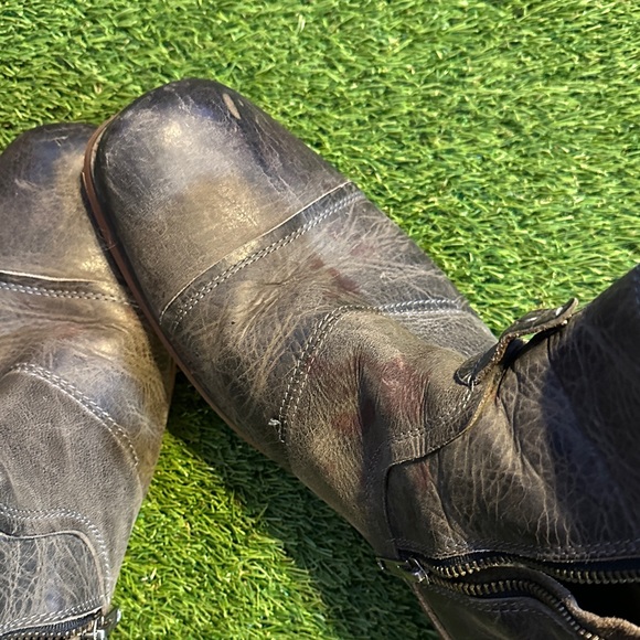 Bed Stu Distressed Black Leather Boots - Picture 5 of 9